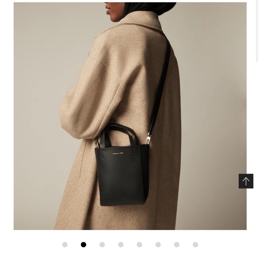 NWT Love & Lore Vegan Leather Black Bag - Picture 10 of 17